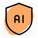 Escudo de inteligencia artificial  Icon