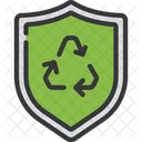 Escudo De Reciclaje Reciclaje Escudo Icono