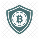 Escudo de segurança bitcoin  Ícone