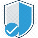 Escudo De Seguridad Defensa Verificado Icono