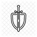 Espada E Escudo Arma Espada Icon