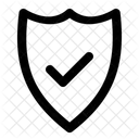 Escudo Encendido Seguro Icono