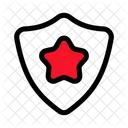 Escudo Estrella Defensa Icono