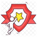 Escudo Estrela Emblema Estrela Escudo Vencedor Ícone