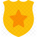 Escudo Estrela Distintivo De Estrela Distintivo De Premio Ícone