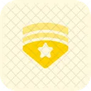 Escudo Estrela Distintivo De Estrela Distintivo De Premio Ícone