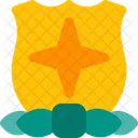 Escudo De Estrela Cruzada Distintivo De Estrela Cruzada Medalha De Estrela Cruzada Ícone