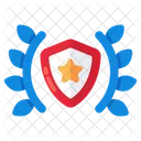 Escudo De Estrella Escudo De Seguridad Escudo De Proteccion Icono