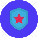 Estrella Protectora Ley Seguridad Icon