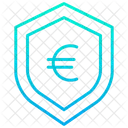 Escudo Del Euro Seguridad Del Dinero Dinero Seguro Icono