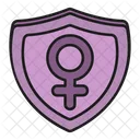 Escudo feminino  Ícone