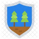 Escudo da floresta  Ícone