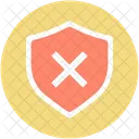 Escudo Arriscado Inseguro Ícone