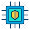 Microchip Procesador Seguridad Icon