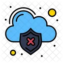 Escudo de nube  Icono