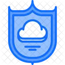 Escudo De Nube Seguridad De La Nube Proteccion De La Nube Icon