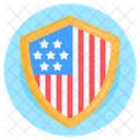 Escudo Americano Patriotismo Escudo Patriota Ícone