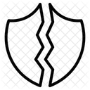 Escudo roto  Icono