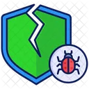 Escudo roto  Icono