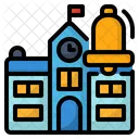Edificio Educacion Collage Icono