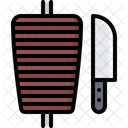 Escupir Carne Shawarma Icono