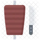 Escupir Carne Shawarma Icono