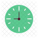 Esfera de reloj digital verde  Icono