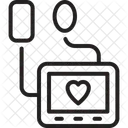Dispositivo Monitor Esfigmomanometro Ícone