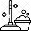 Esfregao Limpador Vassoura Ícone