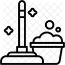 Esfregao Limpador Vassoura Ícone