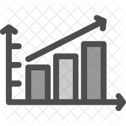 Eskalierendes Balkendiagramm  Symbol