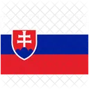 Bandeira Pais Eslovaquia Ícone