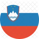 Eslovenia Bandeira Pais Ícone