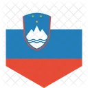 Eslovenia Bandeira Mundo Ícone