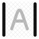 Espacamento Entre Letras Ícone