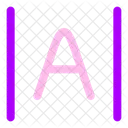 Espacamento Entre Letras Ícone