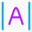 Espacamento Entre Letras Ícone