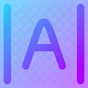 Espacamento Entre Letras Ícone