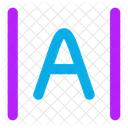 Espacamento Entre Letras Ícone