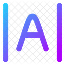 Espacamento Entre Letras Ícone