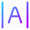 Espacamento Entre Letras Espacamento Entre Letras Espacamento Entre Fontes Ícone