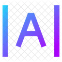 Espacamento Entre Letras Ícone