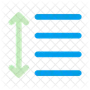 Espacamento Entre Linhas Espaco Espacamento Ícone