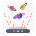 Projection Spatiale Projection Planetaire Hologramme Spatial Icône