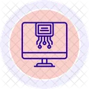 Icone Cercle De Couleur De Zone Numerique Icon