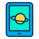 Onglet Tablette Saturne Icon