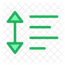 Espacement du texte  Icône