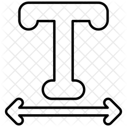 Espaciado de texto  Icono