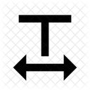Espaciado De Texto Icono