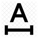 Espaciado De Letras Icono